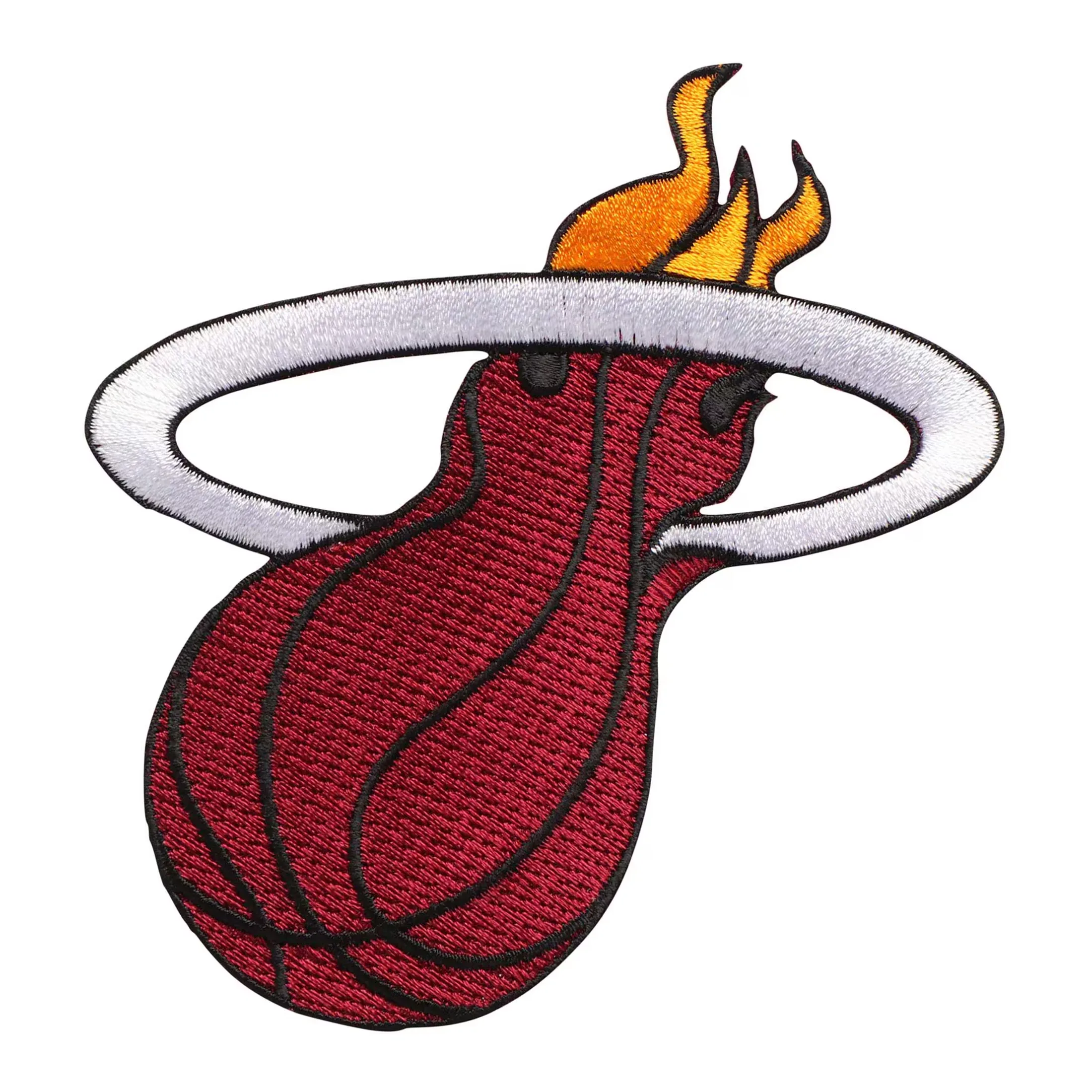 Miami Heat Flaming Basketball Logo Patch