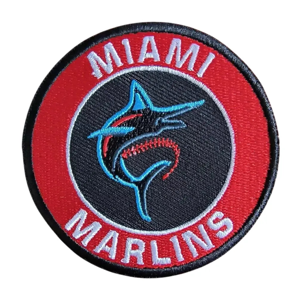 Miami Marlins Fish Round Logo Patch