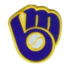 Milwaukee Brewers Glove Blue/Yellow Patch