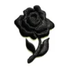 Gothic Beautiful Black Rose Patch