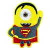 Minion carl black superman inspired embroidered patch 1