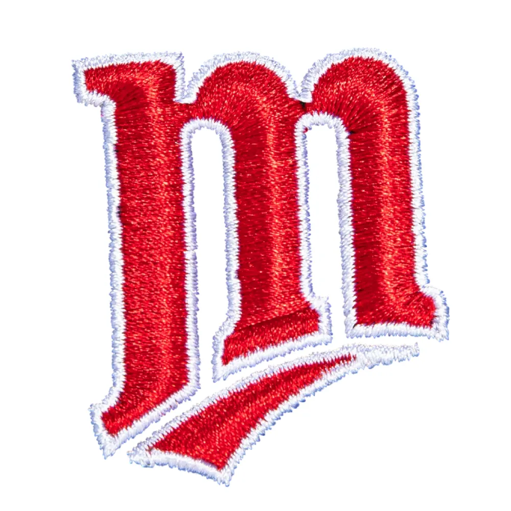 Minnesota twins m script embroidered patch