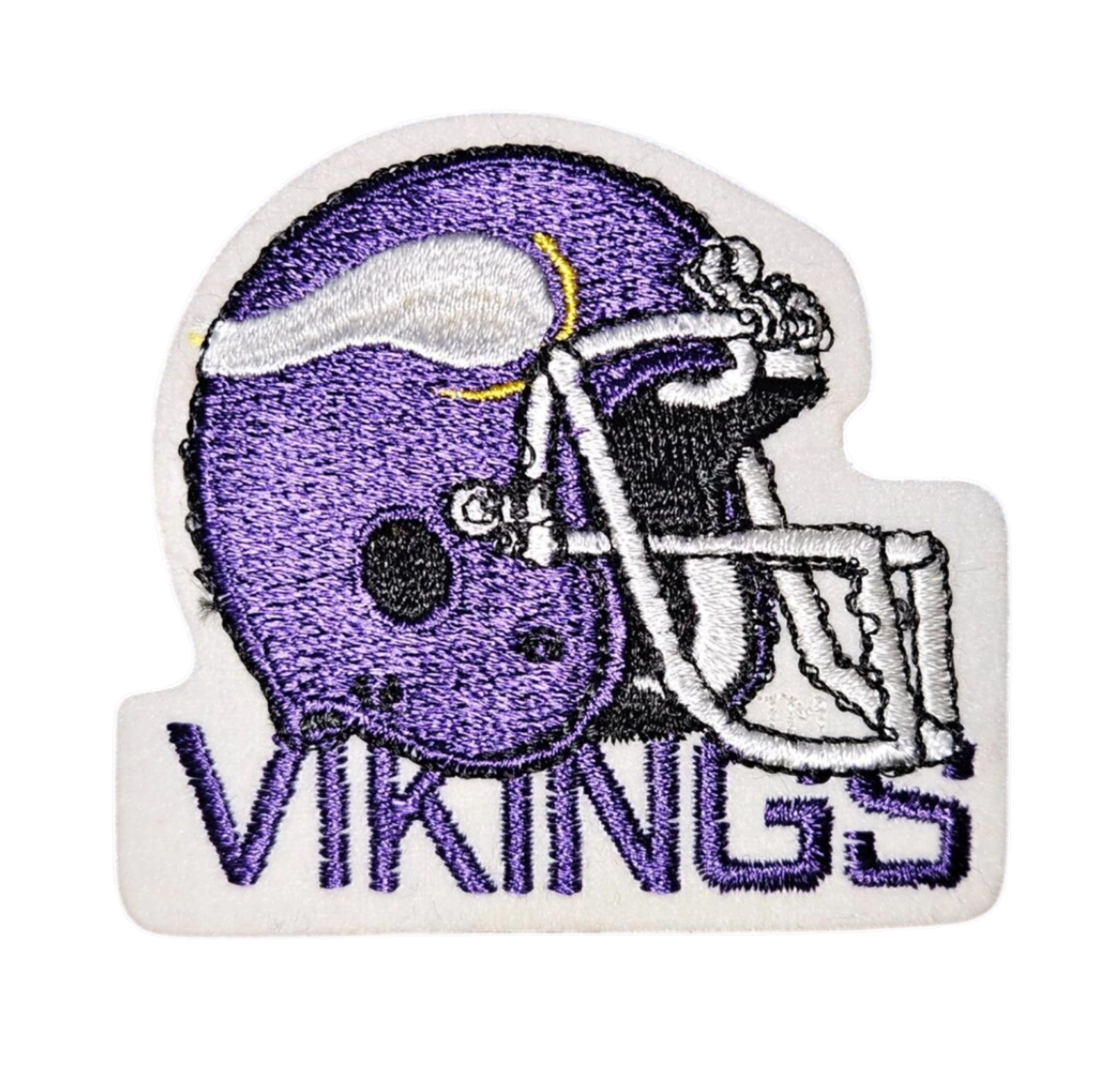 Minnesota vikings helmet embroidered patch
