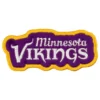 Minnesota vikings wordmark embroidered patch