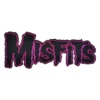 Misfits black hot pink punk logo patch