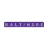 Baltimore Purple/White Wordmark Patch