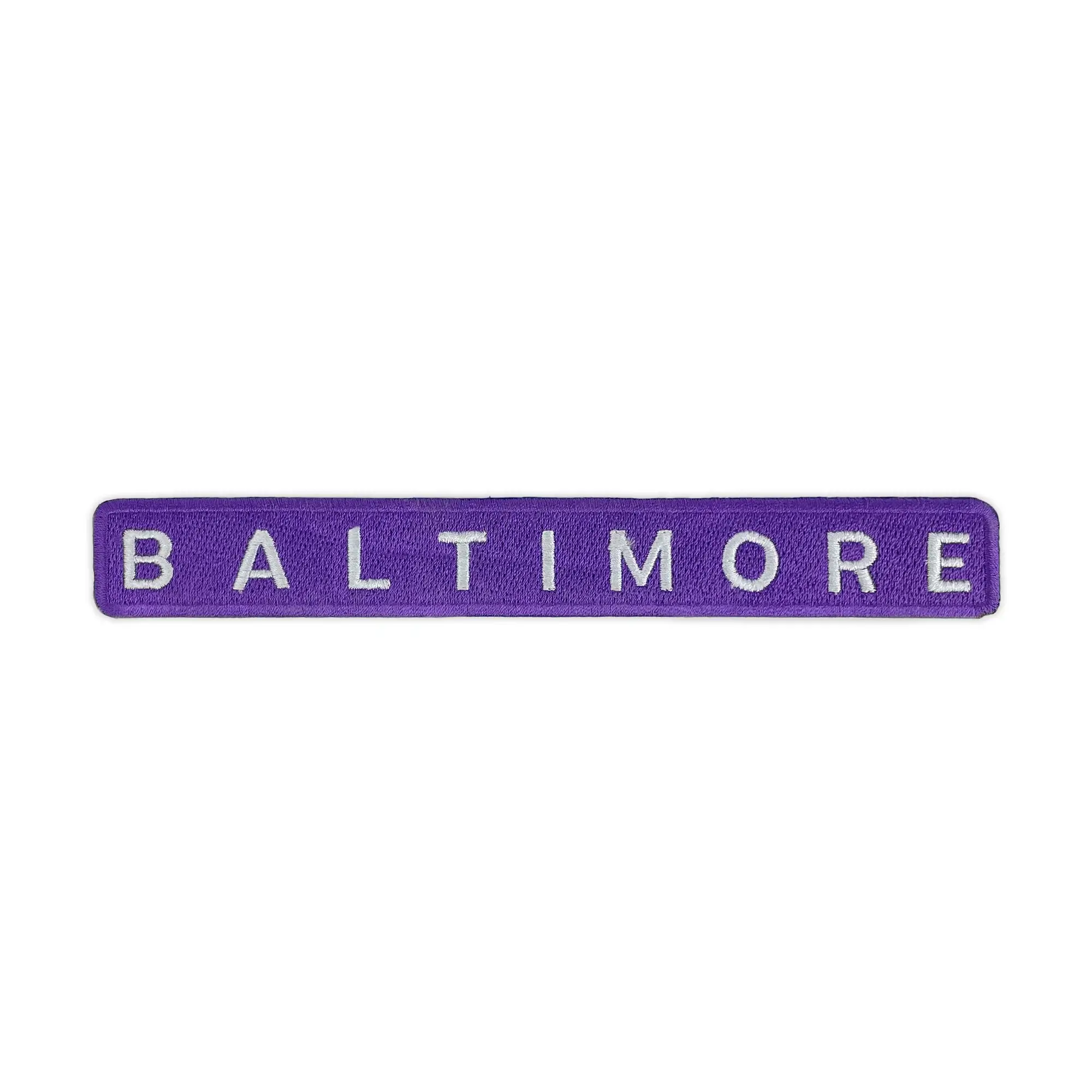 Baltimore Purple/White Wordmark Patch