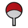 Naruto uchiha clan crest embroidered patch