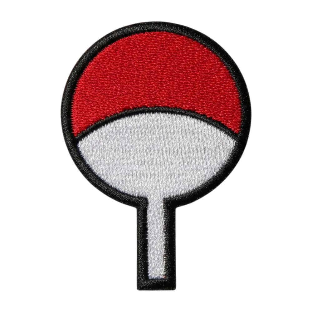 Naruto uchiha clan crest embroidered patch