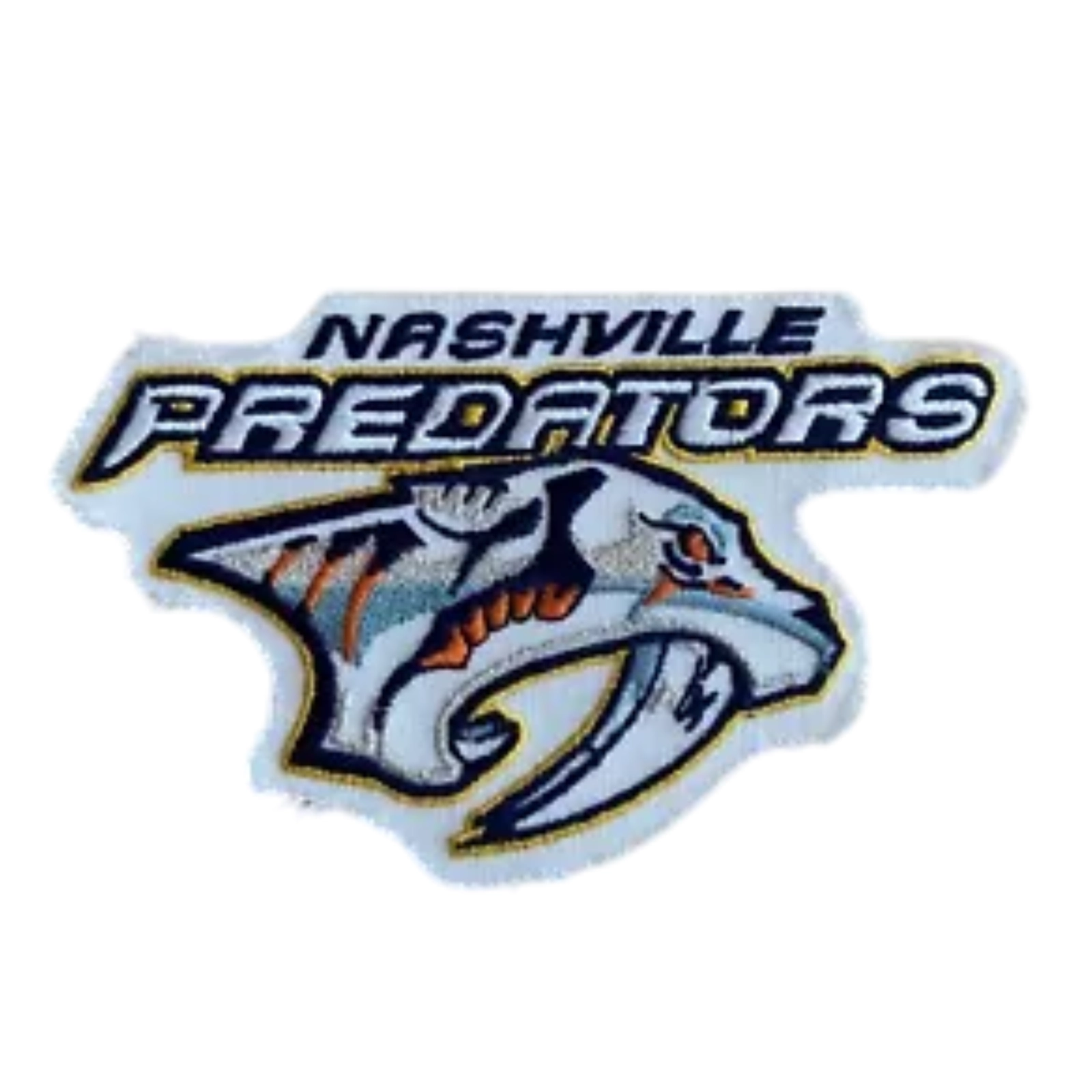 Nashville Predators Wordmark Mascot Logo Patch