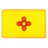 New mexico state flag embroidered golden border patch