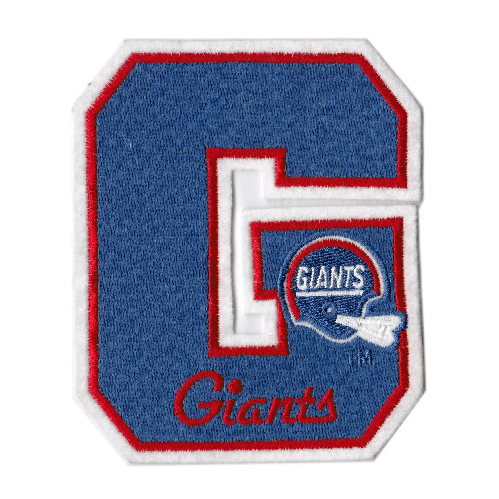 New York Giants Varsity G Letter patch