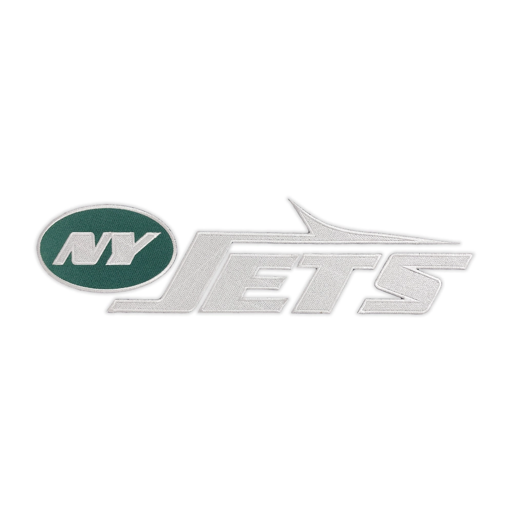New York Jets White Wordmark Patch