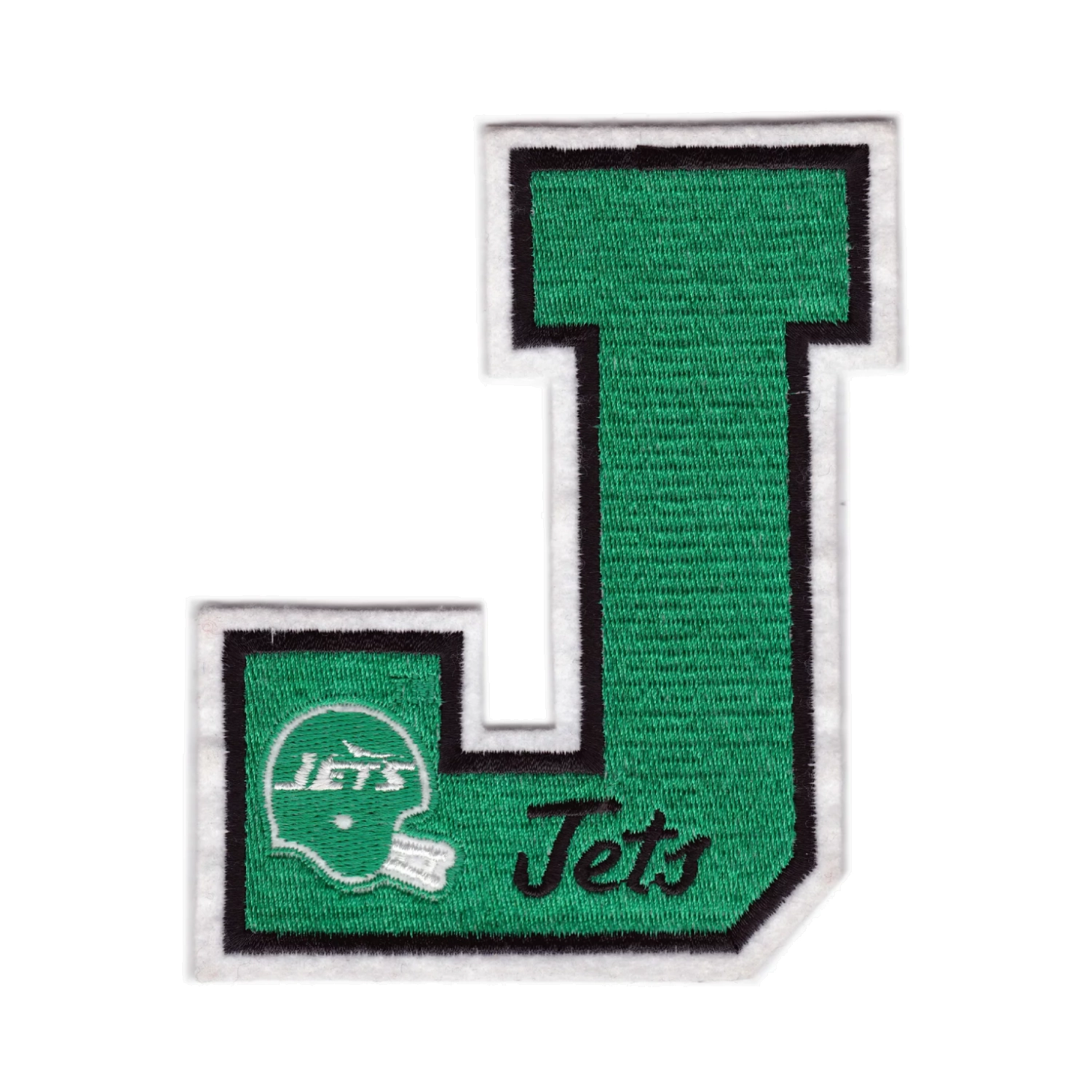 New York Jets J Letter Helmet Patch
