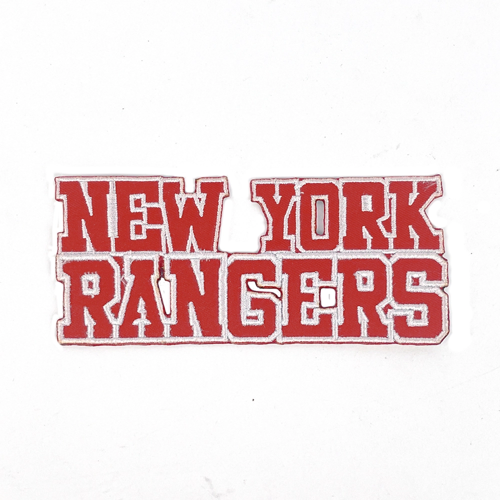 New york rangers script redwhite embroidered patch