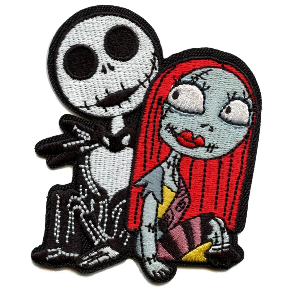 Nightmare before christmas jack and sally sitting patch