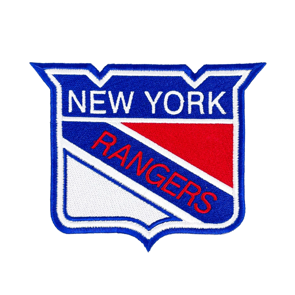 New York Rangers shield blue/red logo patch