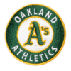 Oakland Athletics "A's" Round Green Patch
