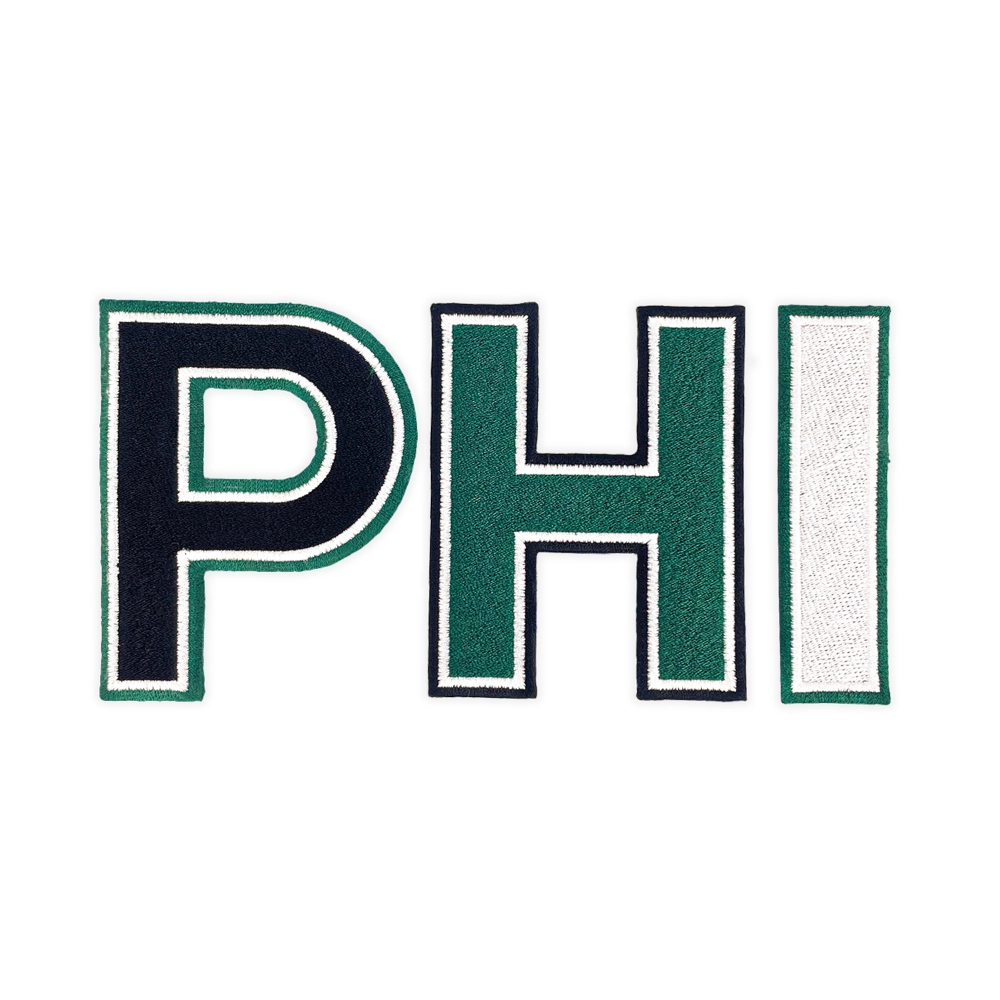 Philadelphia PHI Block Letter Patch