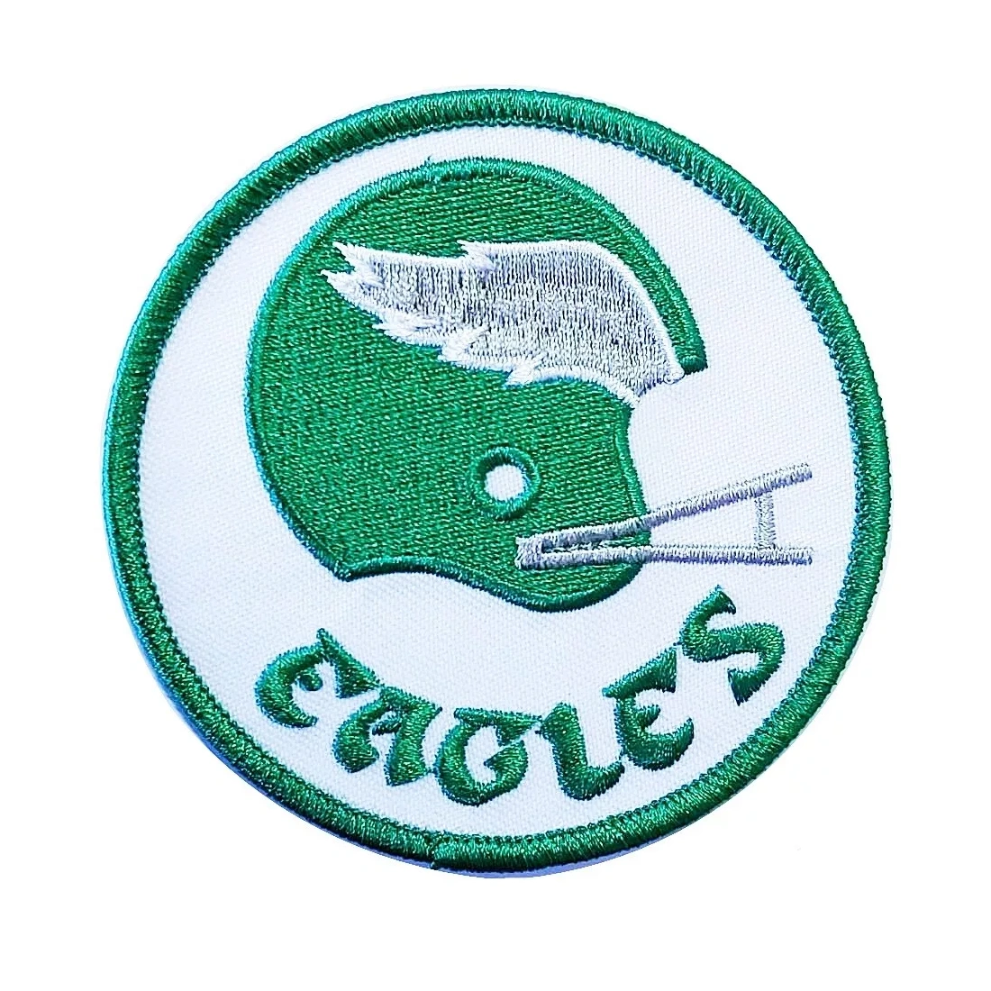 Philadelphia eagles round helmet logo patch