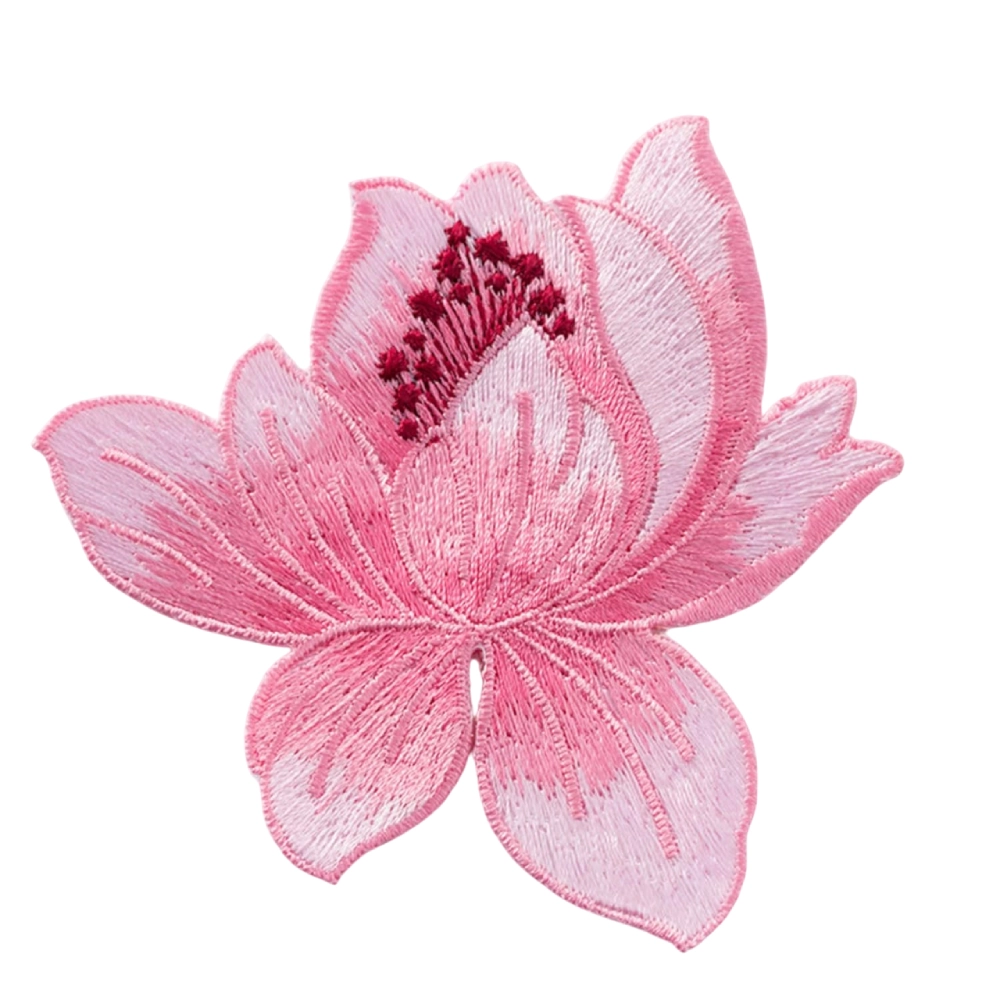 Lotus Flower Pink Blooming Patch