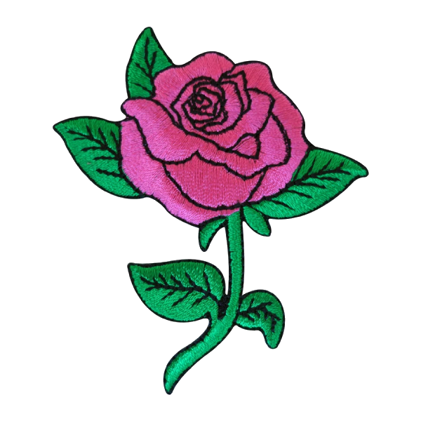 Pink Rose Classic Blossom Patch