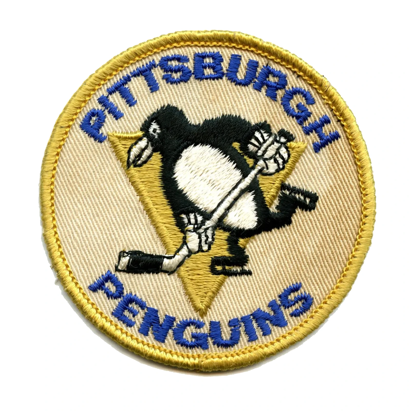 Pittsburgh penguins vintage logo embroidered patch