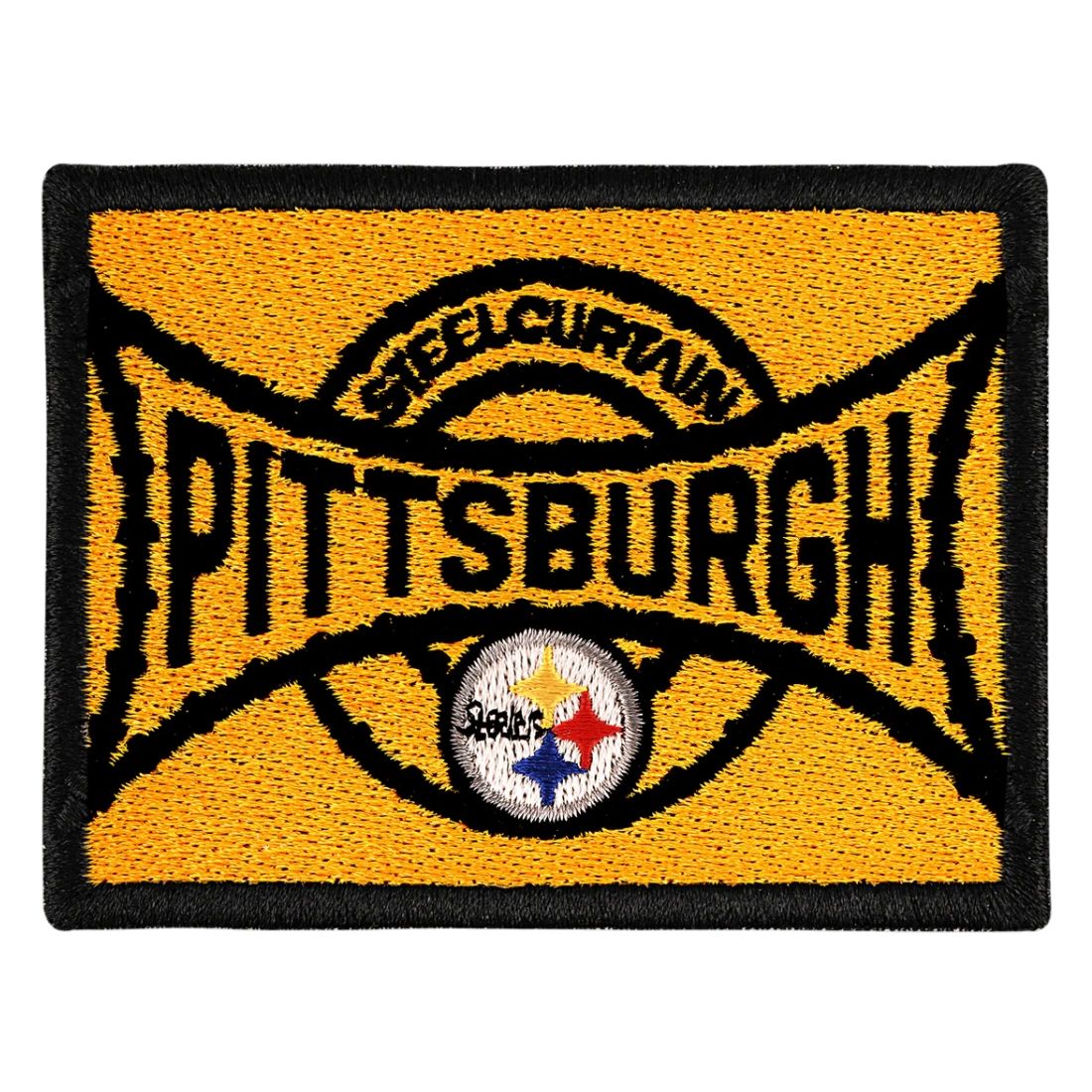 Pittsburgh steel curtain embroidered patch