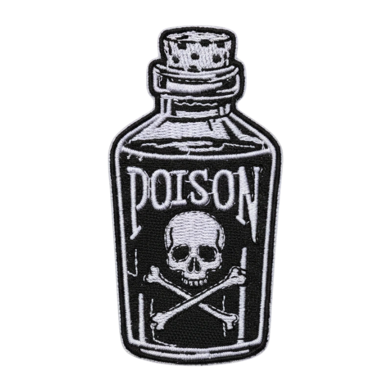 Poison Bottle Skull Patch