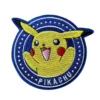 Pokemon pikachu round embroidered patch