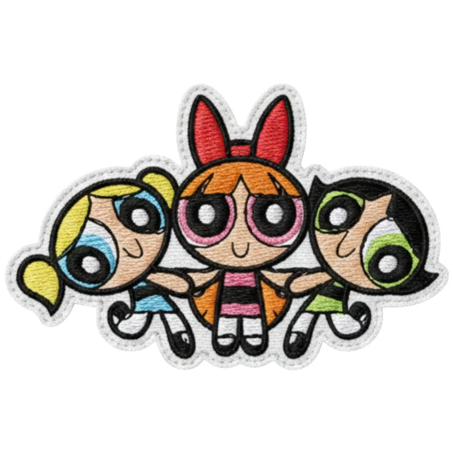 Powerpuff girls standing trio patch