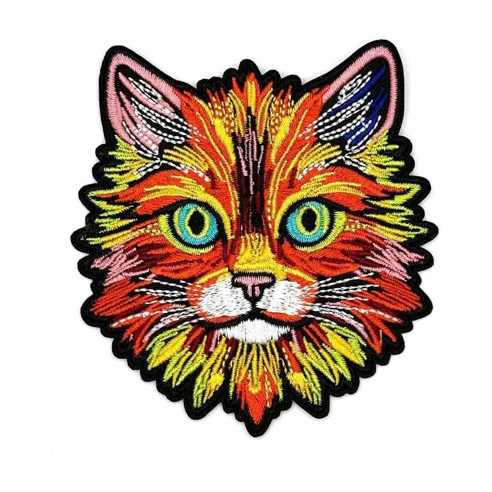 Psychedelic Mainecoon Cat Patch