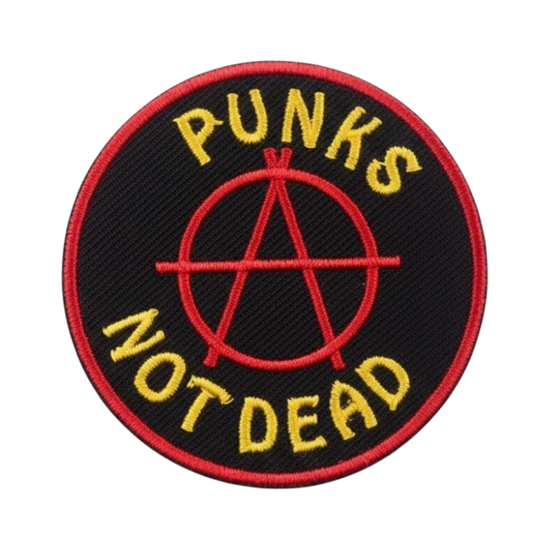 Punks Not Dead Anarchy Round Patch