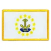Rhode island state flag embroidered golden border patch