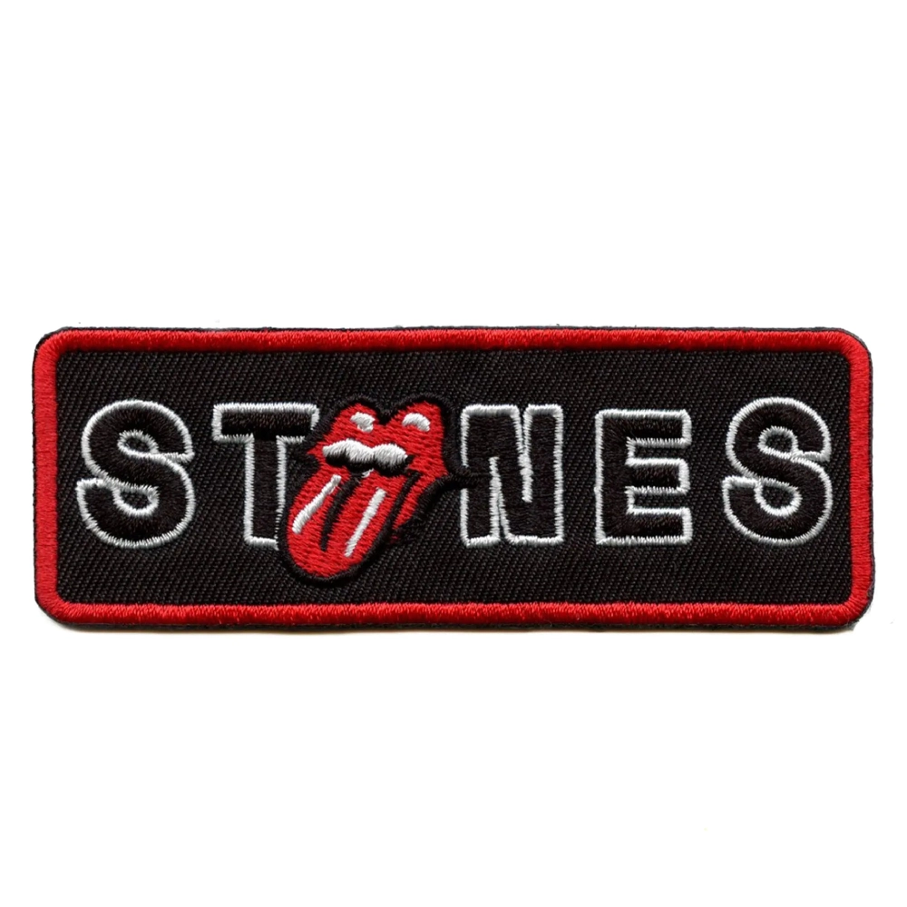 Rolling Stones Black Wordmark Patch