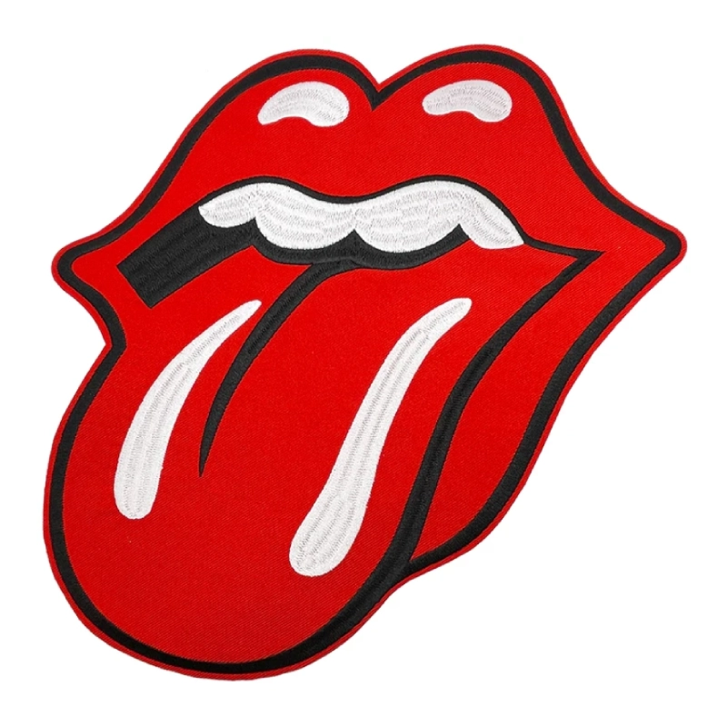 Rolling stones logo patch