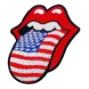 Rolling Stones USA Flag Tongue Patch