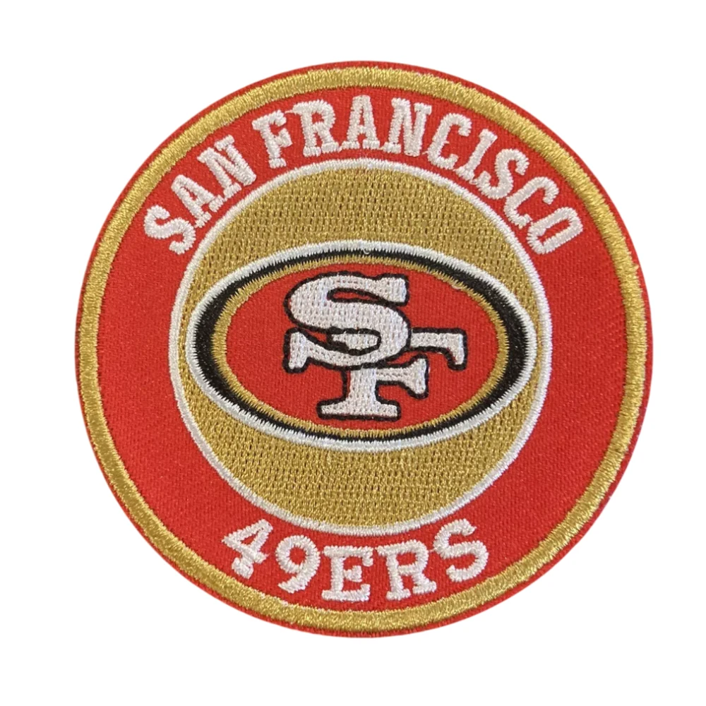 San francisco 49ers round sf logo embroidered patch