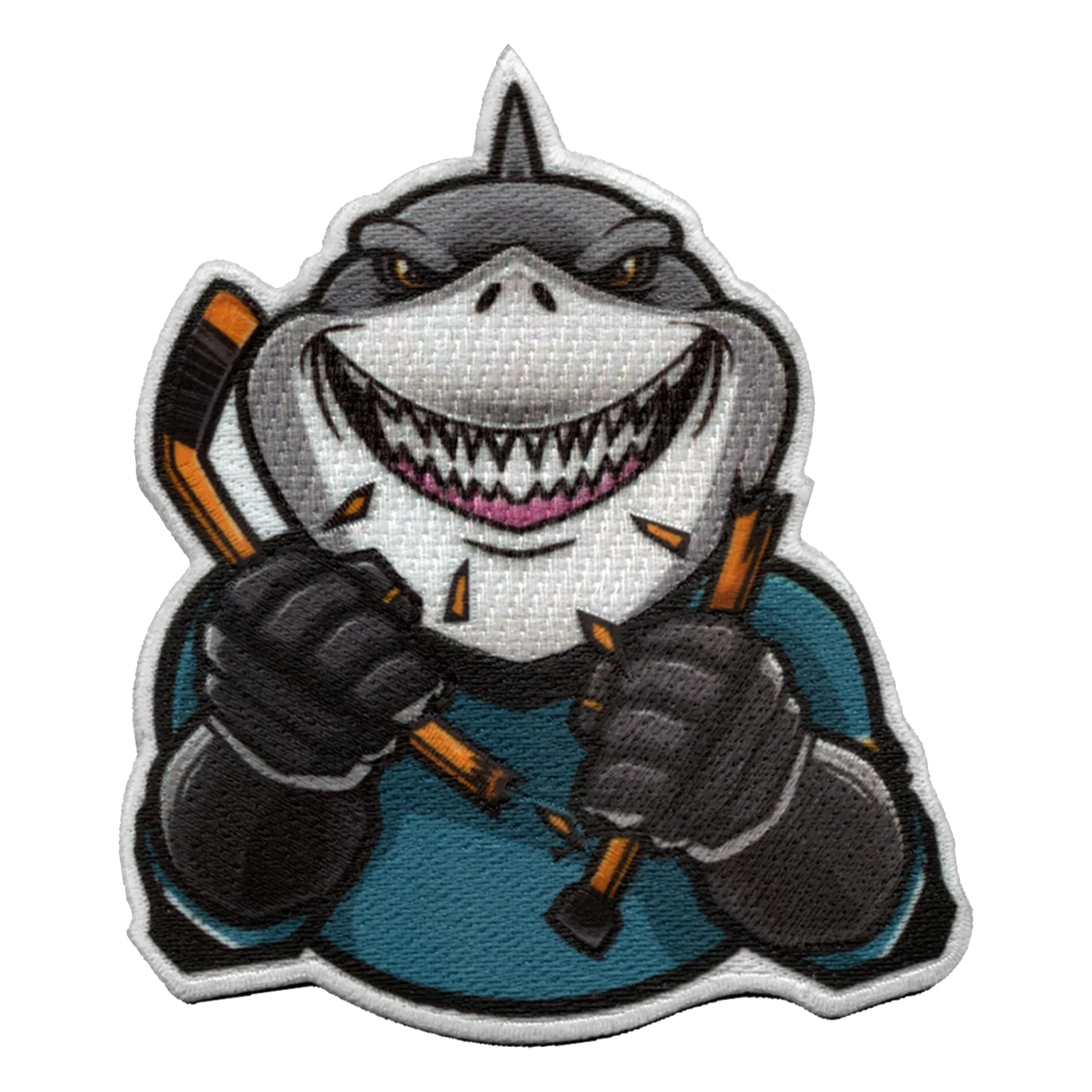 San jose sharks mascot embroidered patch