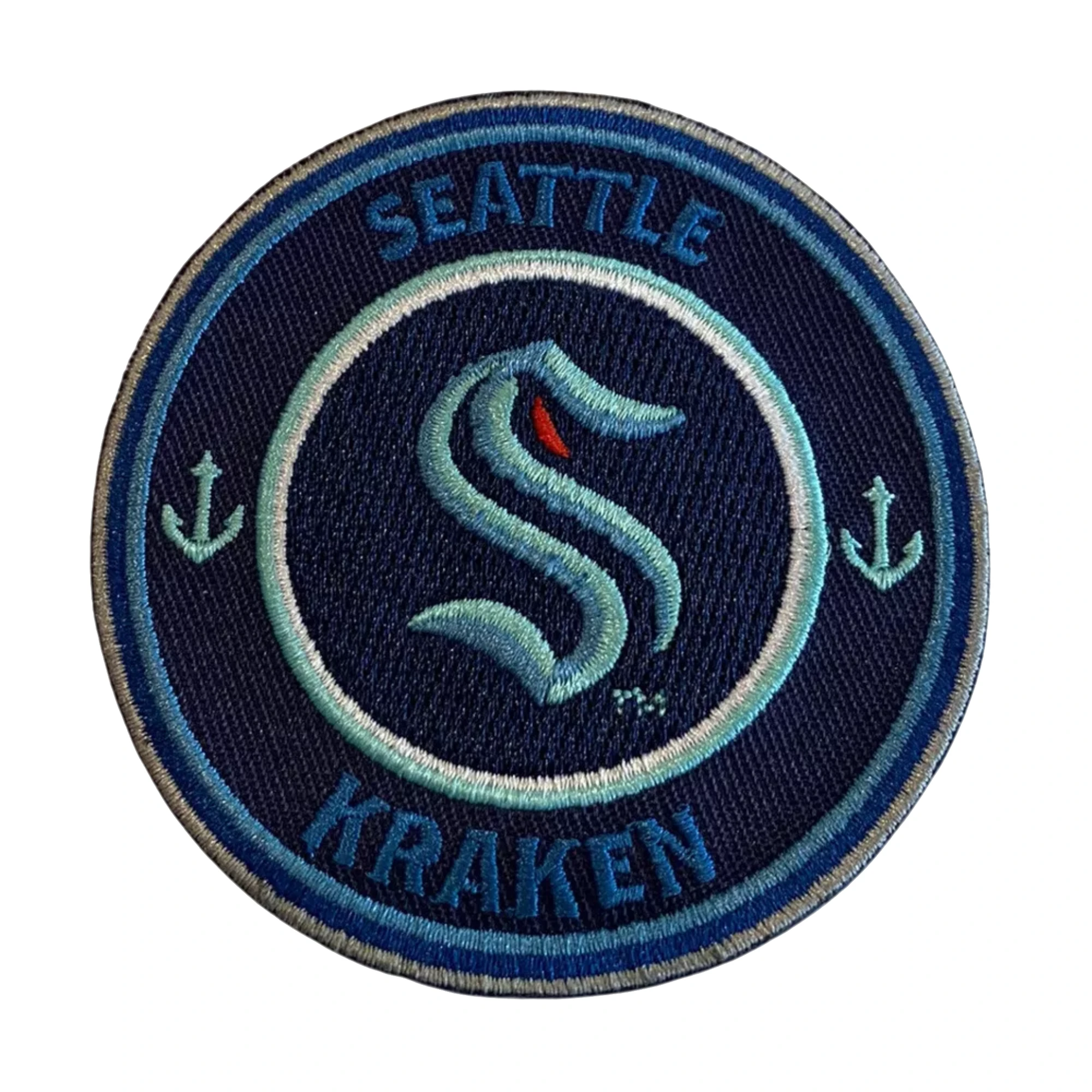 Seattle kraken primary round embroidered patch