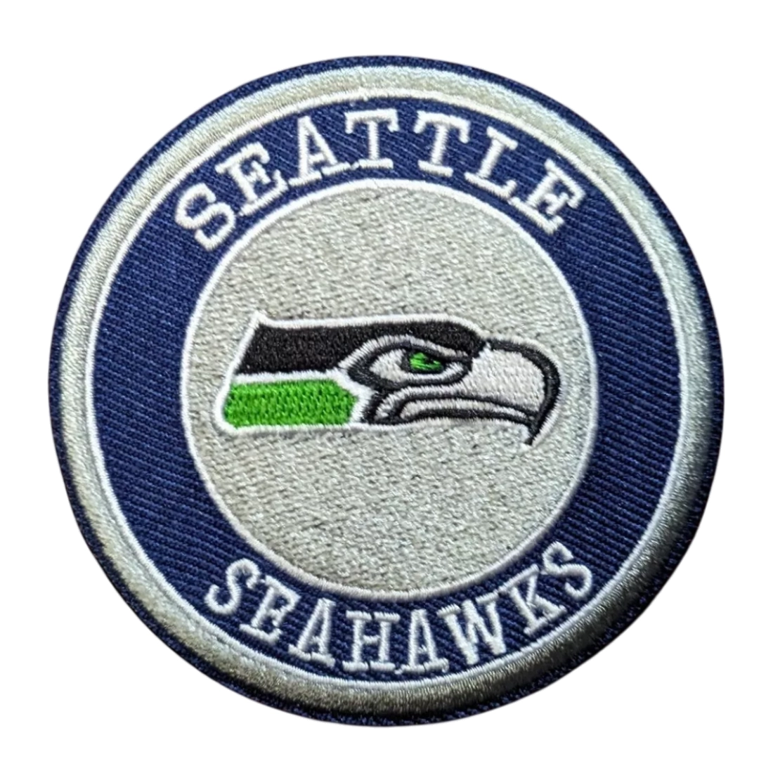 Seattle seahawks round team logo embroidered patch