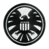 Shield logo round tactical embroidered patch