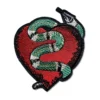 Green Snake Heart Patch
