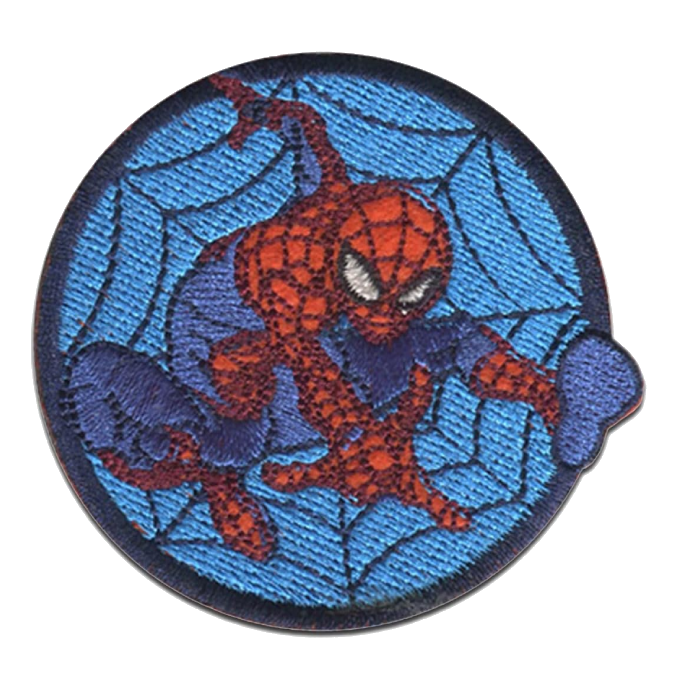 Spiderman web slinger round patch