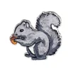 Squirrel with acorn embroidered patch