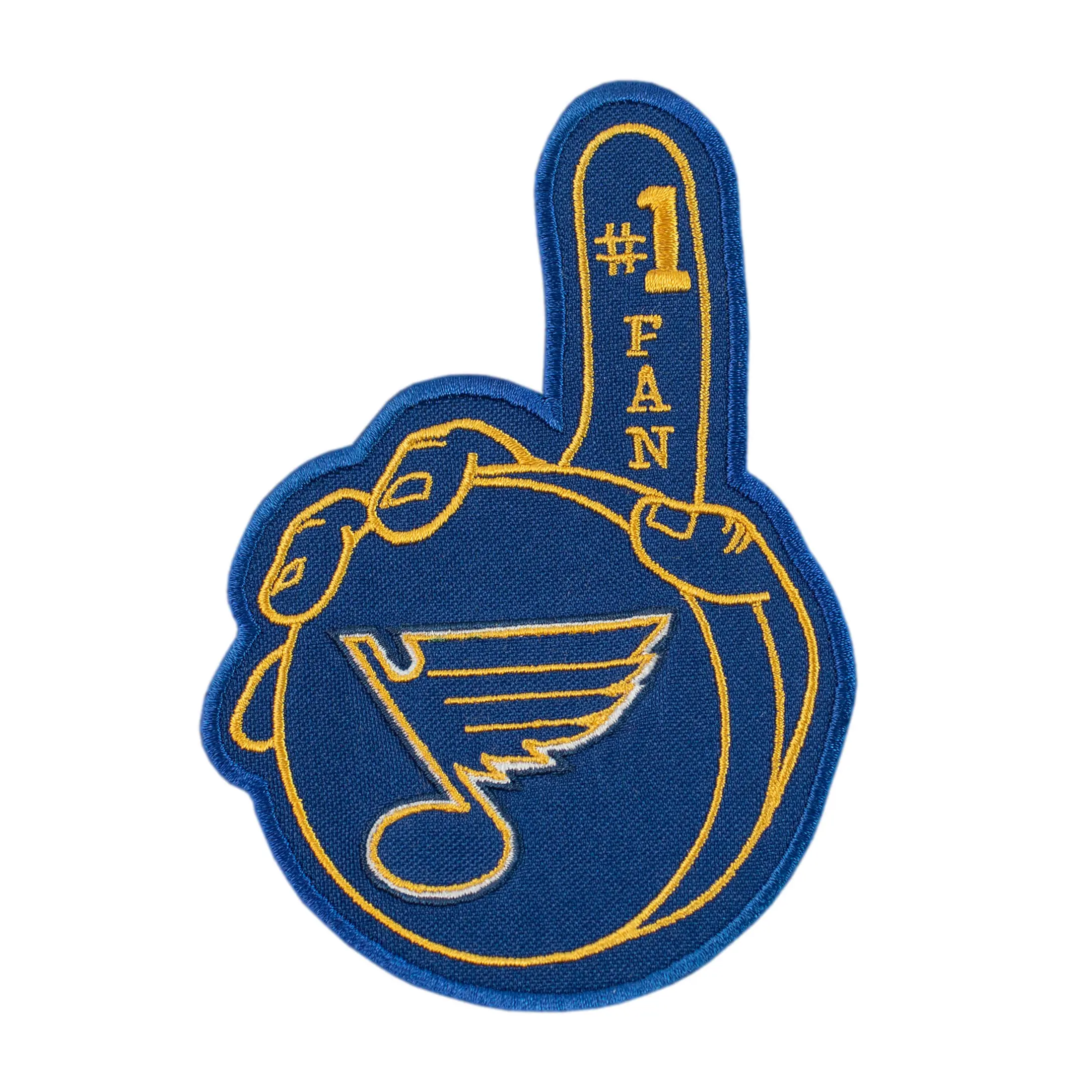 St louis blues hand logo embroidered patch
