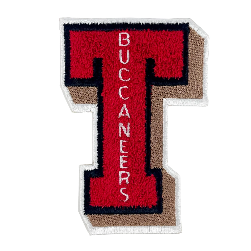 Tampa Bay Buccaneers 3D T Letter Patch