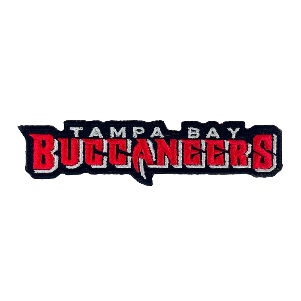 Tampa bay buccaneers bold redblack logo patch