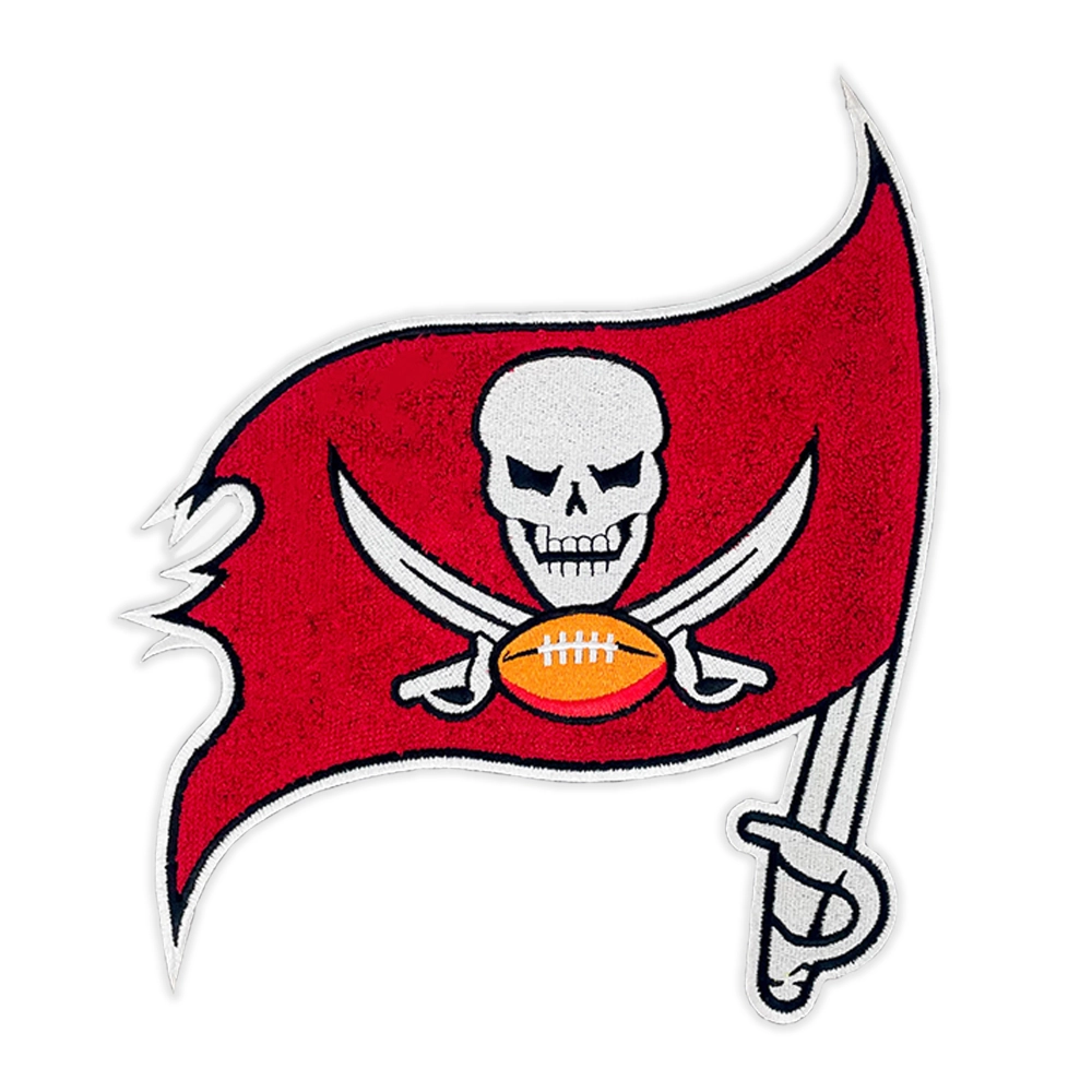 Tampa bay buccaneers red flag skull patch
