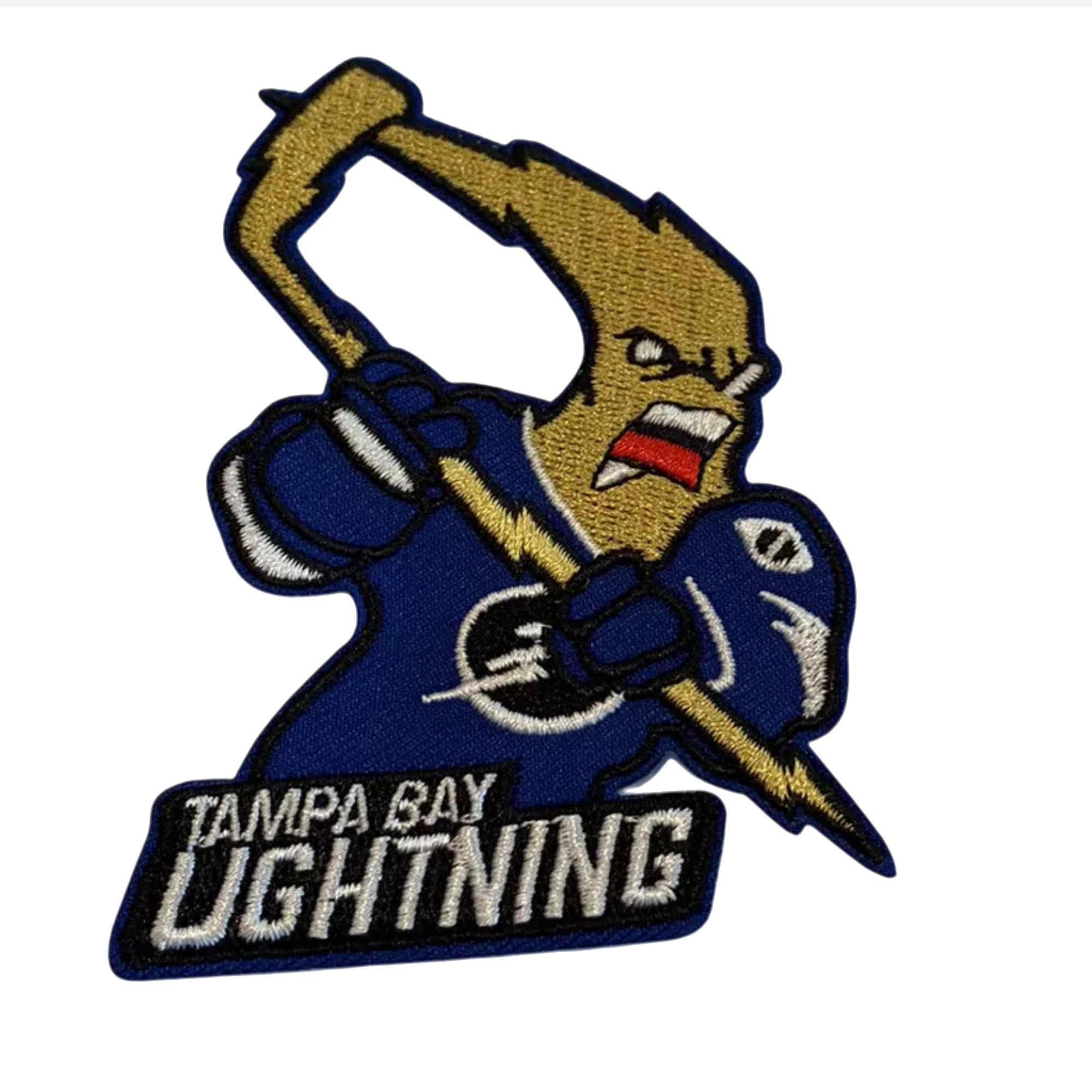 Tampa bay lightning mascot embroidered logo patch